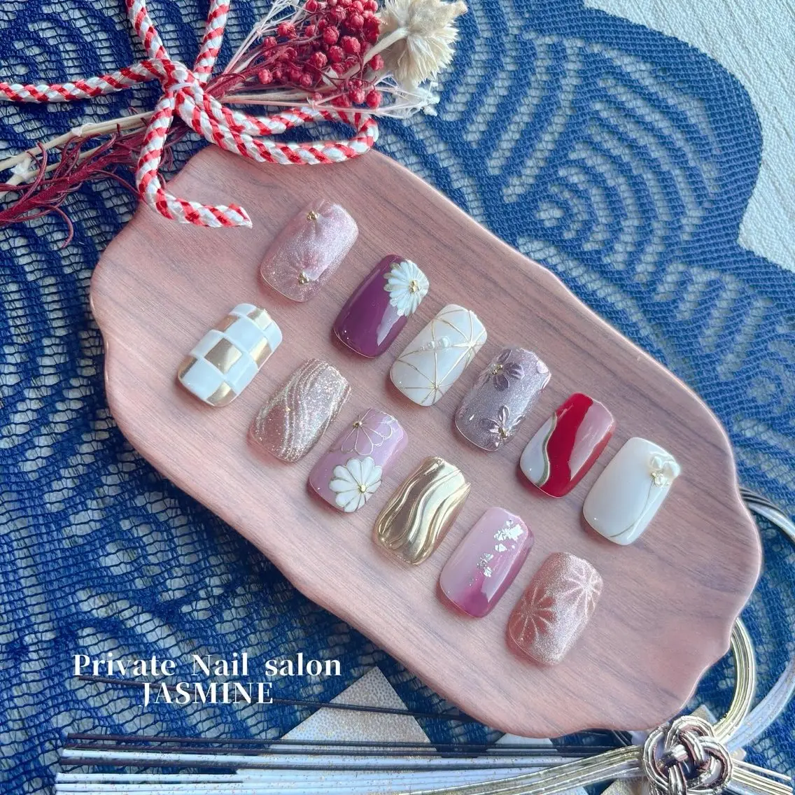 ネイル 冬ネイル Nail salon JASMINEのネイルデザイン