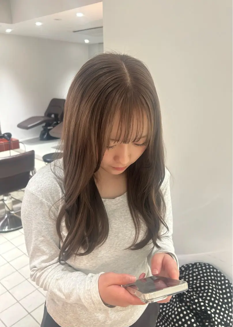 カラー さや/透明感カラー /カラーモデル募集中のヘアスタイル