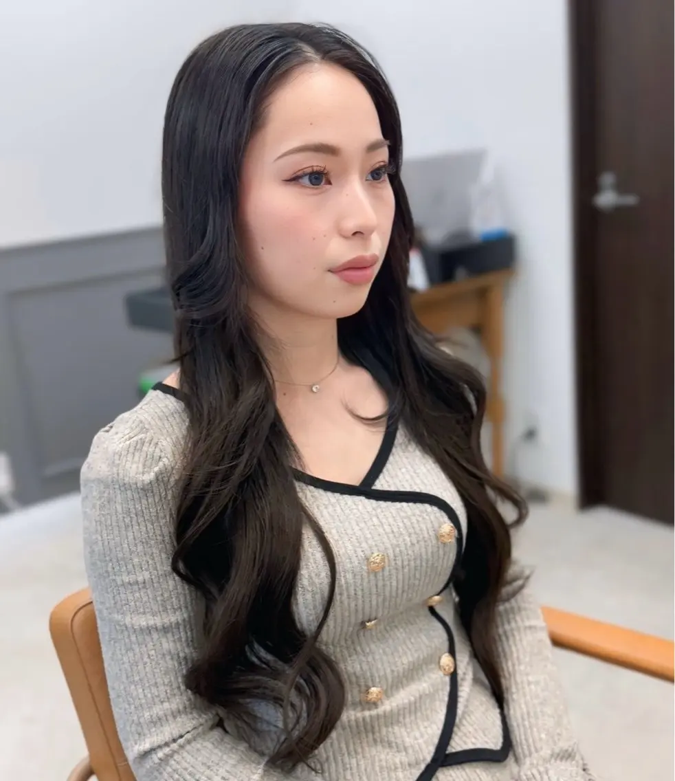 【韓国主流のUチップエクステ】エクセレントレミー毛100本¥40,000SNS撮影モデル価格の写真