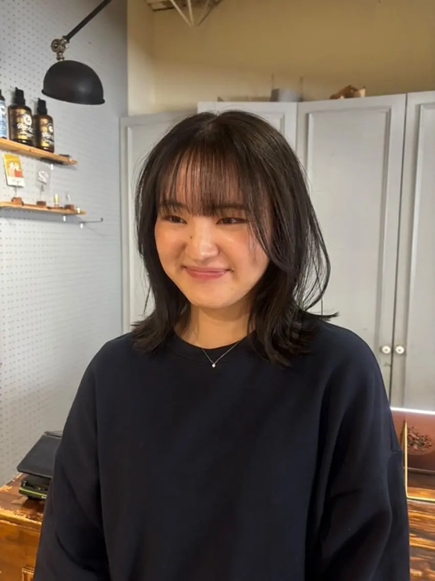 ミディアム カラー カット ヘアカラー 🤩噂のMr.髪ポジ ティブ®️yu🤩のヘアスタイル