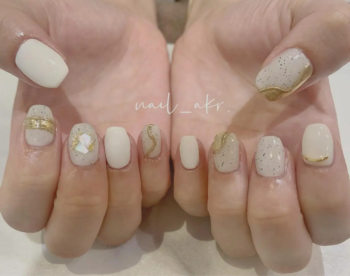 ネイル アートネイル ミラーネイル nailAVANCE akariのネイルデザイン