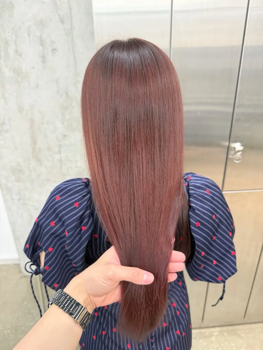 ロング カラー ブラウンカラー ピンクカラー ピンクブラウン パープルカラー カット ヘアカラー トリートメント 高橋大樹/グレー ジュ/ブリーチなしのヘアスタイル