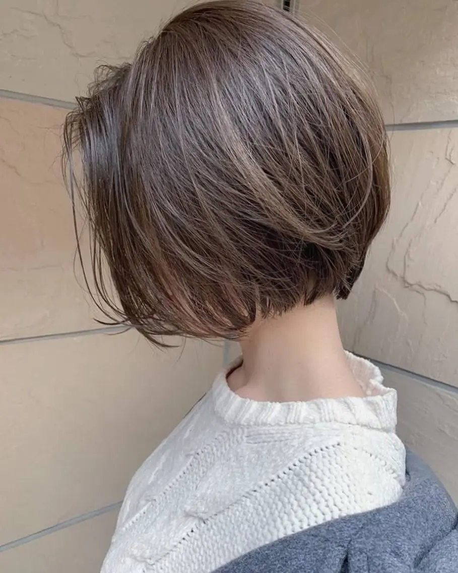 ショート ボブ 小河 恵子のヘアスタイル
