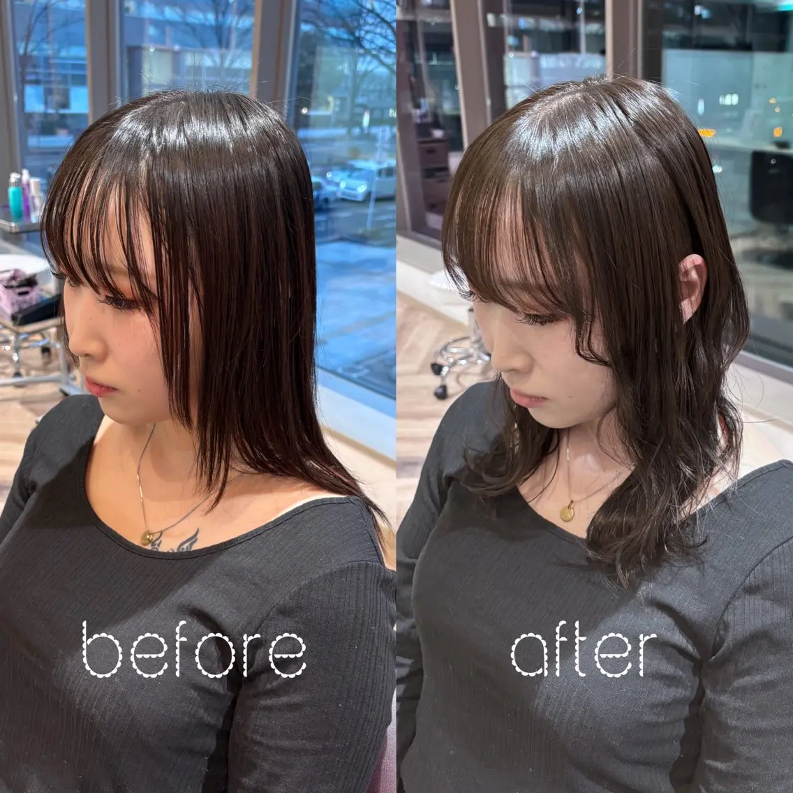 カラー ヘアカラー トリートメント 艶カラー💞 amiのヘアスタイル