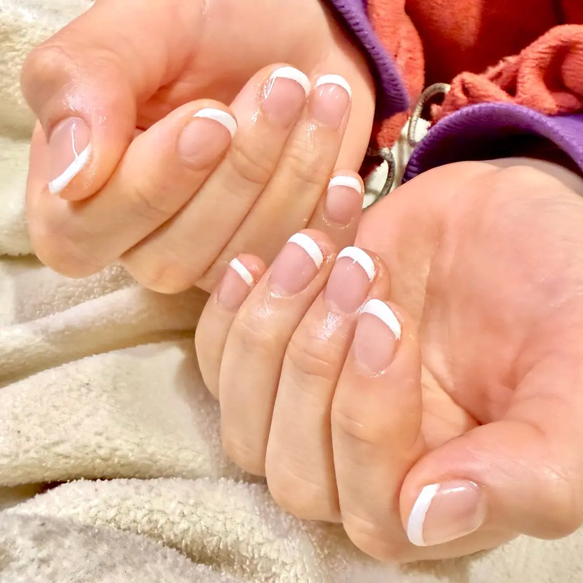 ネイル MAXKELLY正池 白フレンチ募集🕊️のネイルデザイン