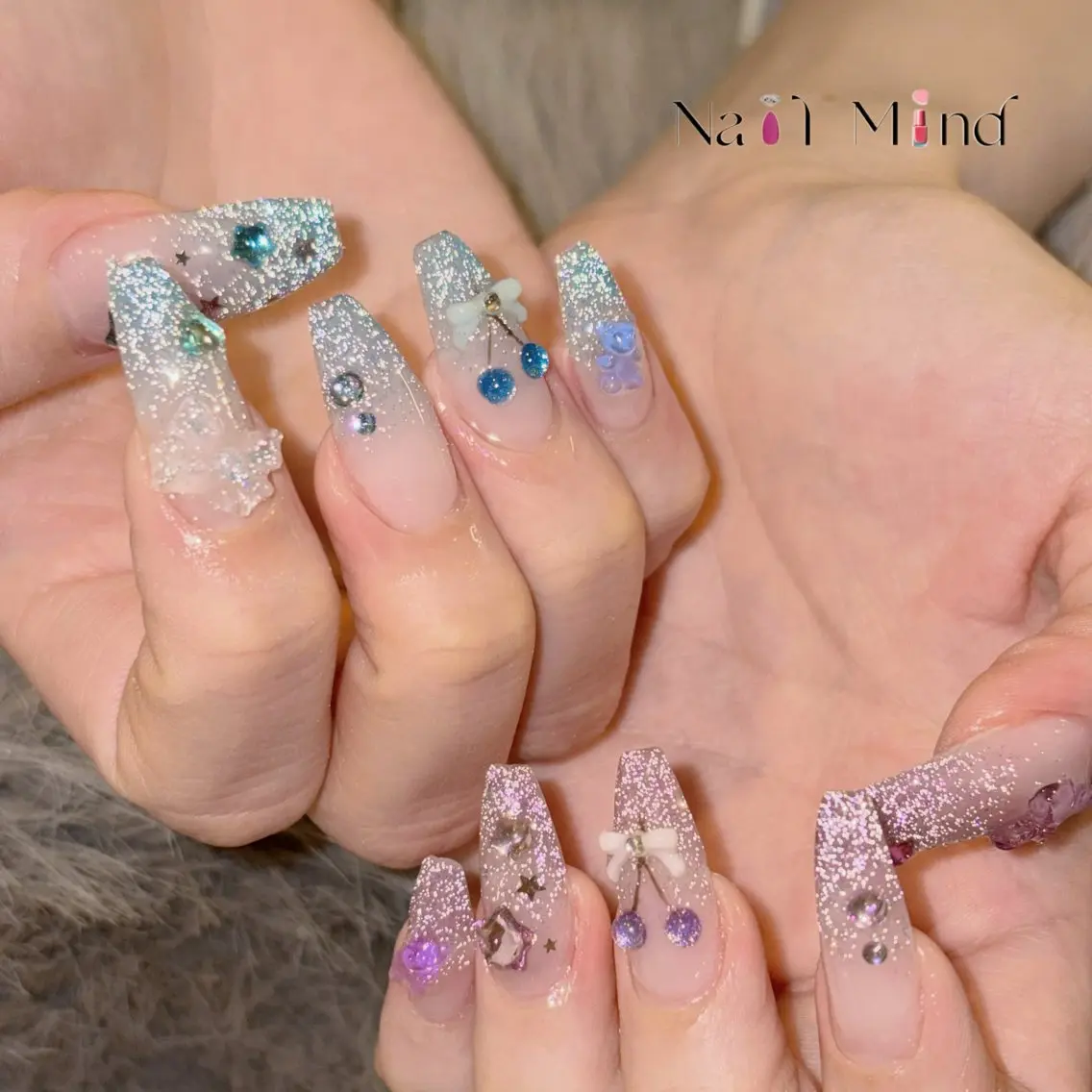 ネイル キラキラネイル 春ネイル ハンドネイル Nail Mind Tokyoのネイルデザイン