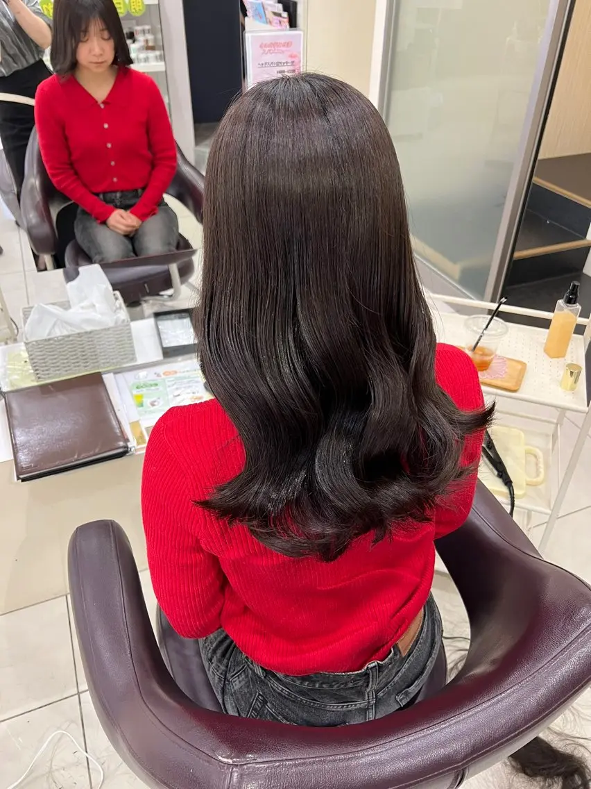 セミロング カラー ヘアカラー TELA HAIR 石岡♡aikaのヘアスタイル