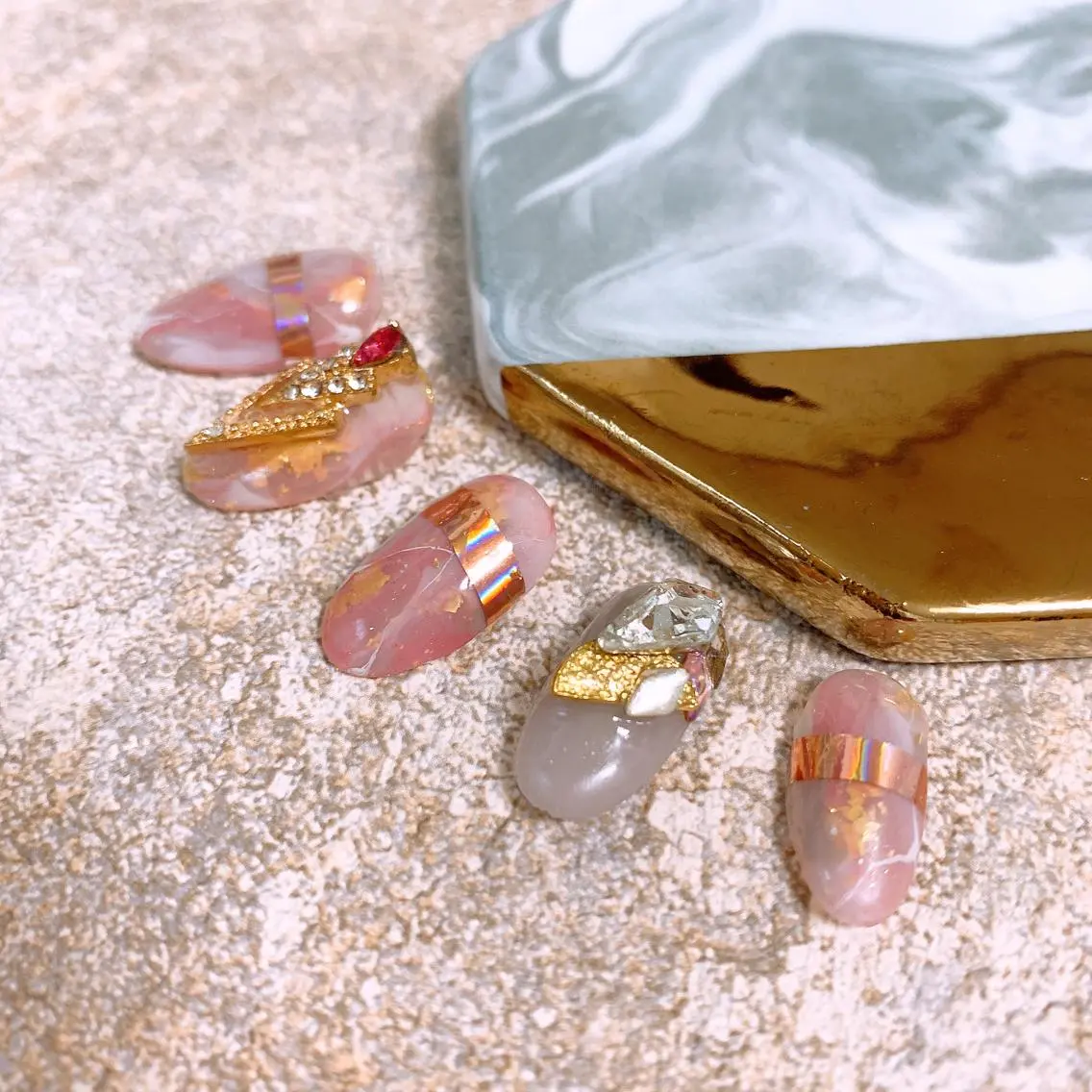 ネイル 大理石ネイル(マーブル) Nail salon Rilaのネイルデザイン