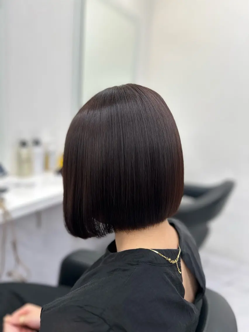 ミディアム カラー パーマ ヘアアレンジ メンズ キッズ ブリーチなしカラー/ ブラウン/レイヤーのヘアスタイル