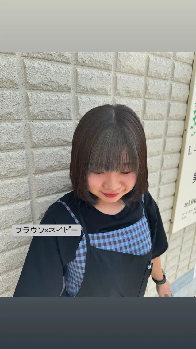 ミディアム カラー 大塚 しおりのヘアスタイル