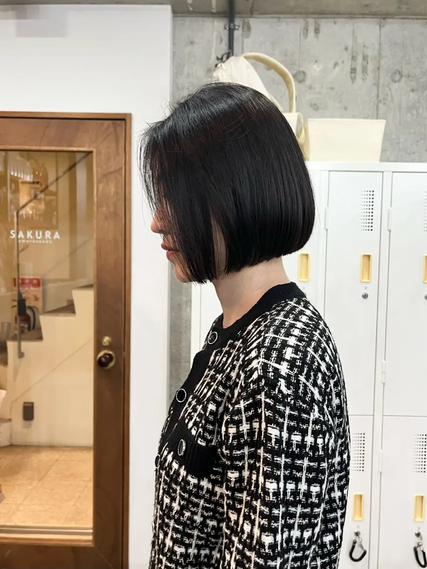 ショート カット 縮毛矯正 ボブ×縮毛矯正 ryotaのヘアスタイル