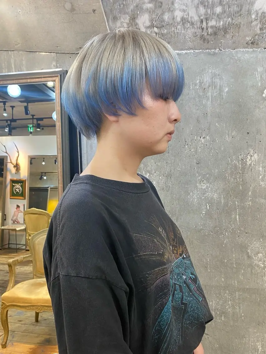 ショート カラー カット 縮毛矯正 KAWAHARA YUKIのヘアスタイル