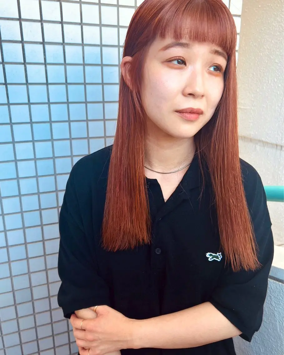 ロング カラー 東 みのりのヘアスタイル
