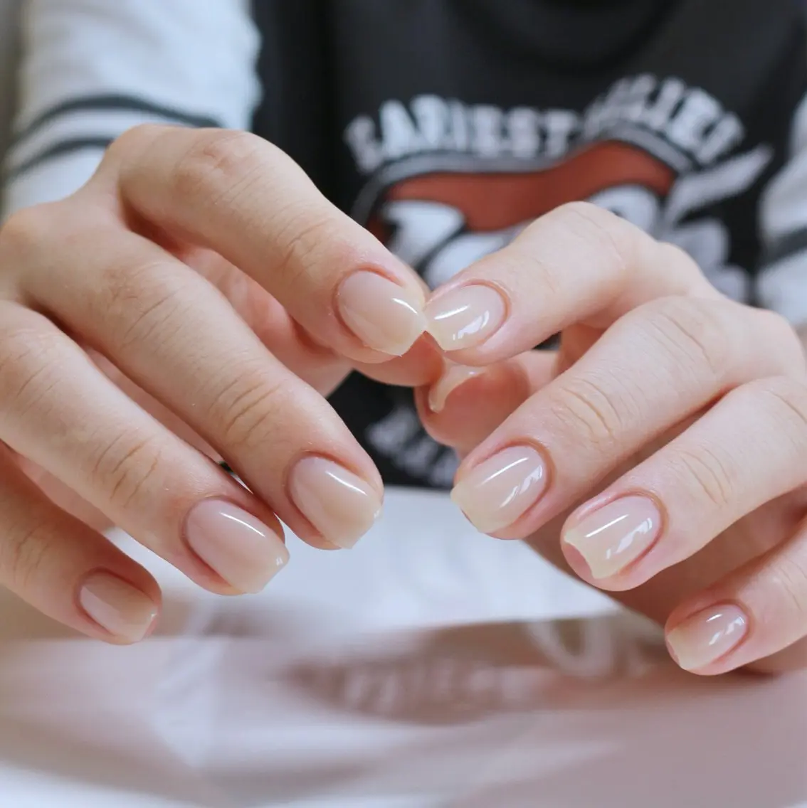 ネイル オフィスネイル ワンカラーネイル シンプルネイル ハンドネイル Baku Nailsのネイルデザイン