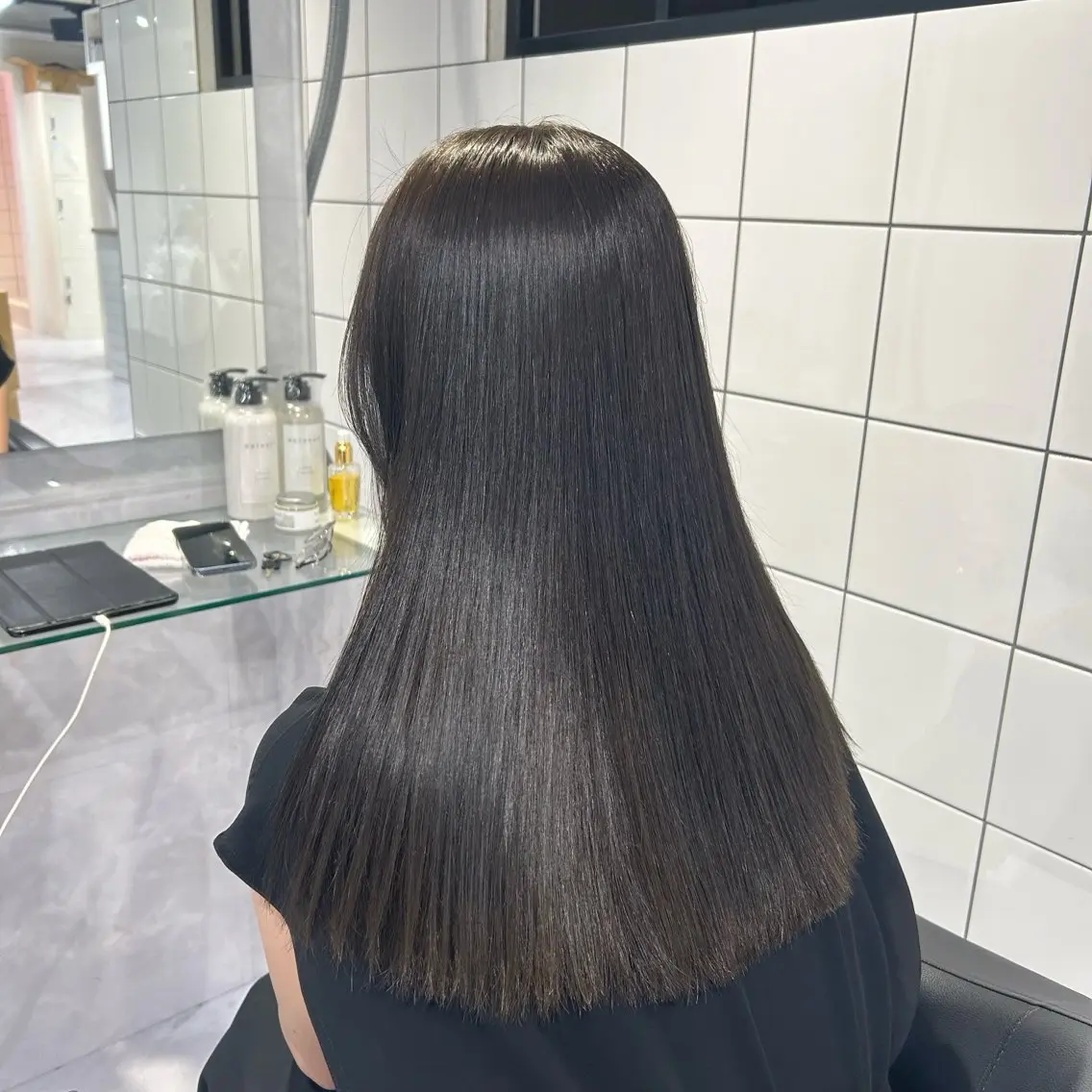 ロング カラー ヘアカラー トリートメント 表参道/透明感カラー /暗髪/ジュキヤのヘアスタイル