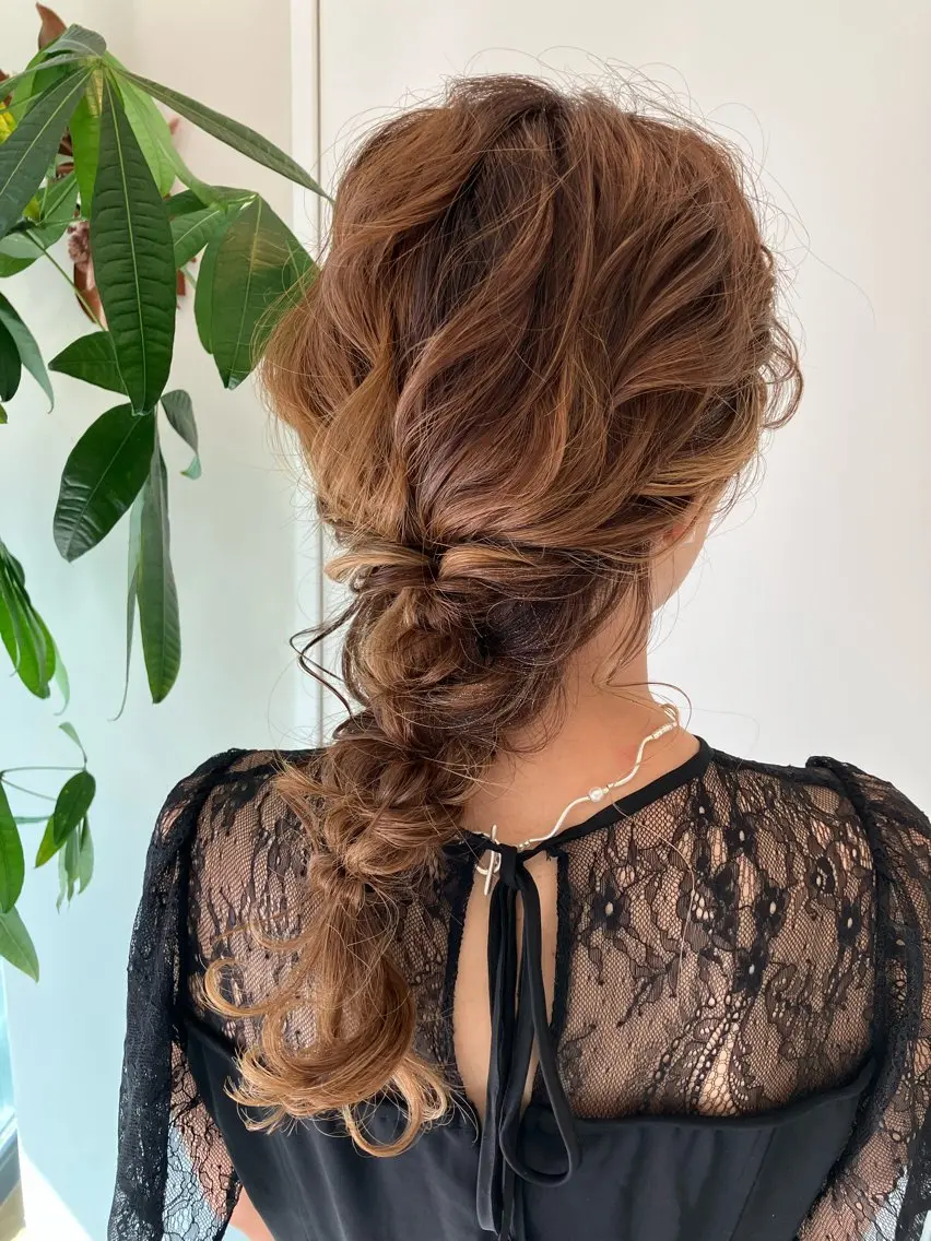 ヘアアレンジ 結婚式・ブライダル Hair&Make Nahoのマツエク・マツパデザイン