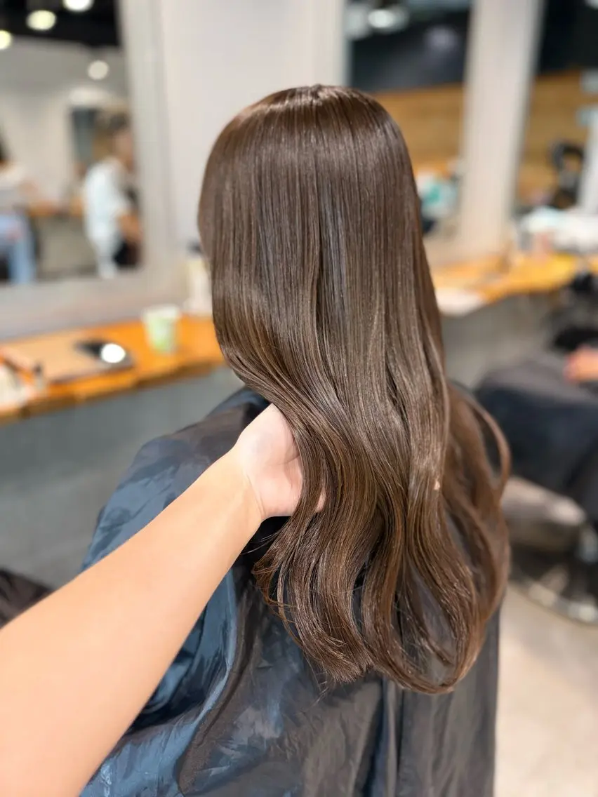 ロング カラー ヘアカラー NANAMI🩵 大人可愛い韓国ヘアのヘアスタイル