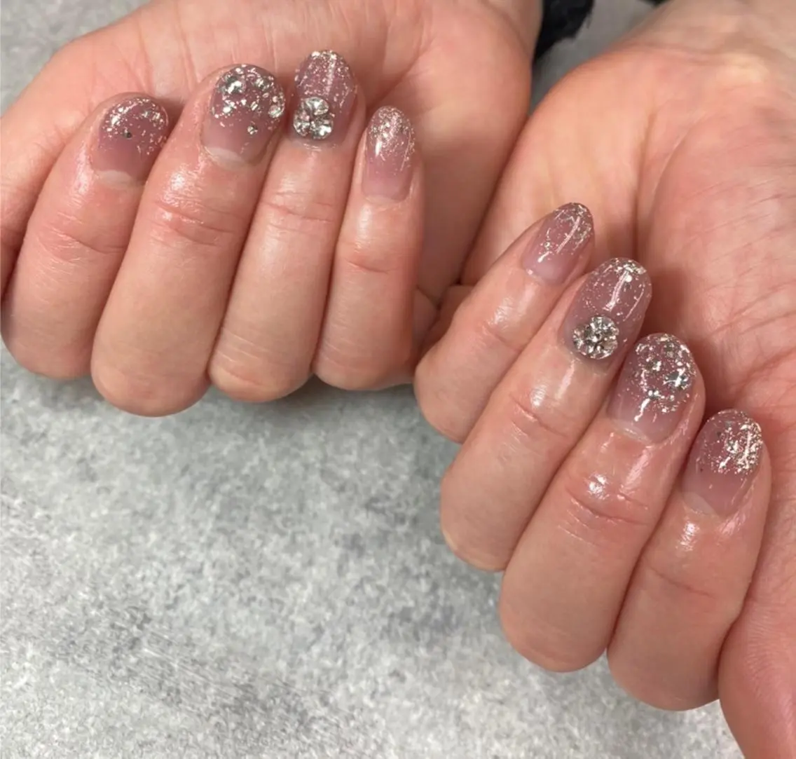 ネイル ピンク ハンドネイル ハンドケア FASTNAIL PLUS 新宿店のネイルデザイン
