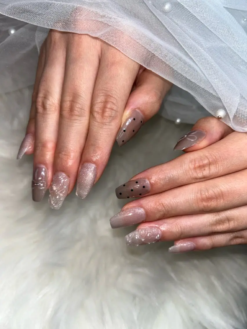 ネイル ドット マグネットネイル nail salon Lilynのネイルデザイン