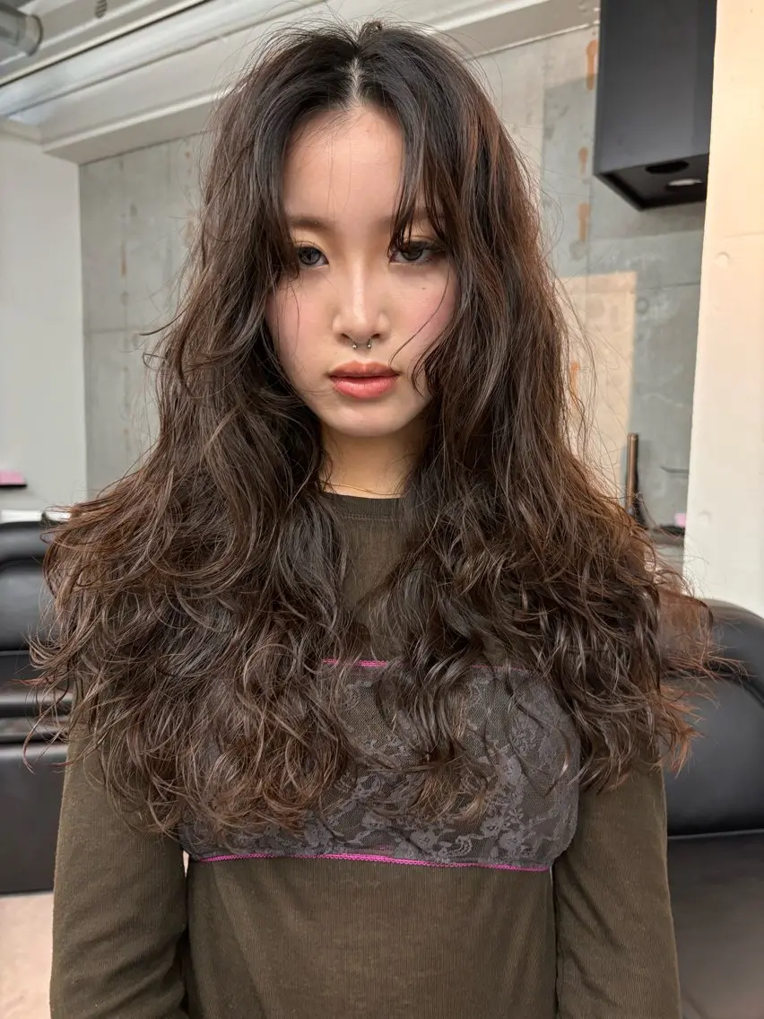 ロング カラー 中野 晴登のヘアスタイル