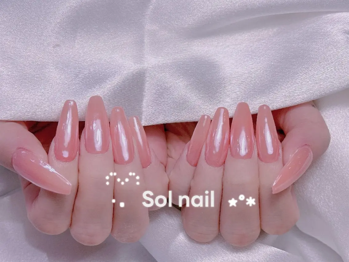 ネイル オーロラネイル ミラーネイル ハンドネイル ハンドケア Sol Nail ミネのネイルデザイン