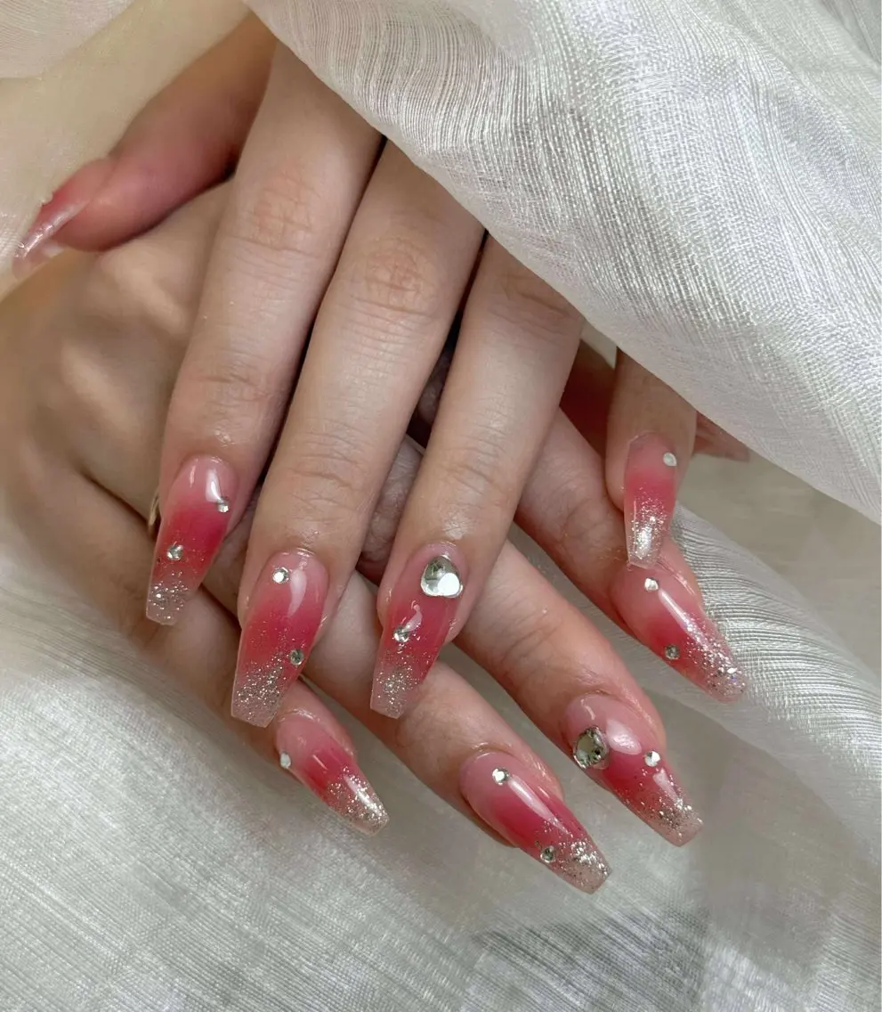 ネイル アートネイル 成人式 ジェルネイル ニュアンスネイル 夏ネイル ハンドネイル Jenn Nail Shinokuboのネイルデザイン