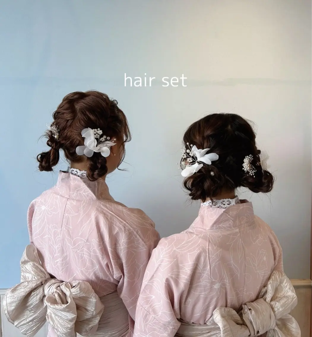 ミディアム ヘアアレンジ お団子ヘア ヘアアレンジ🪿イデ ミユウ🪿のヘアスタイル
