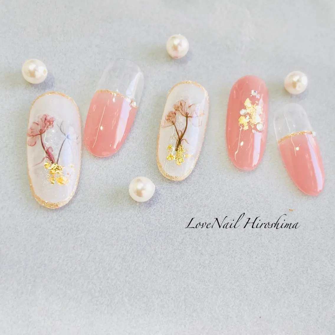 ネイル フラワーネイル LoveNail HIROSHIMAのネイルデザイン