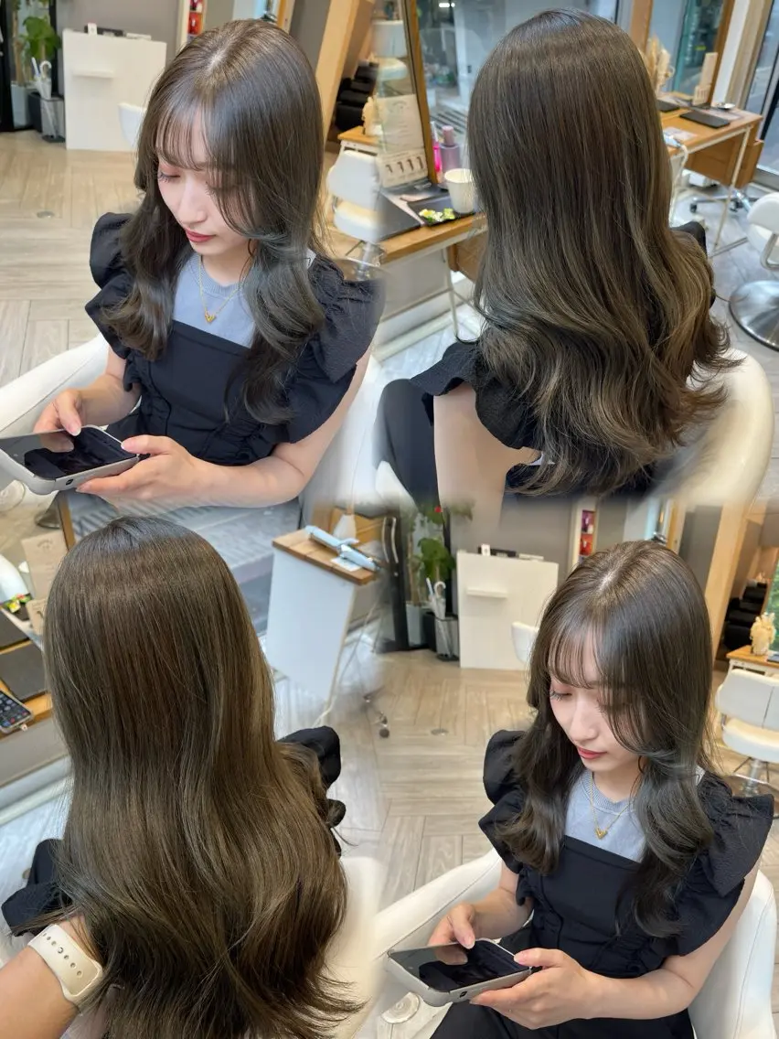 ロング カット ヘアカラー トリートメント AVANCE. chisatoのヘアスタイル