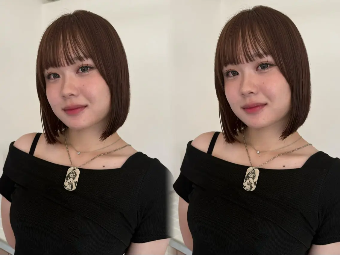 ミディアム ボブ カット 宮嶋 蓮のヘアスタイル