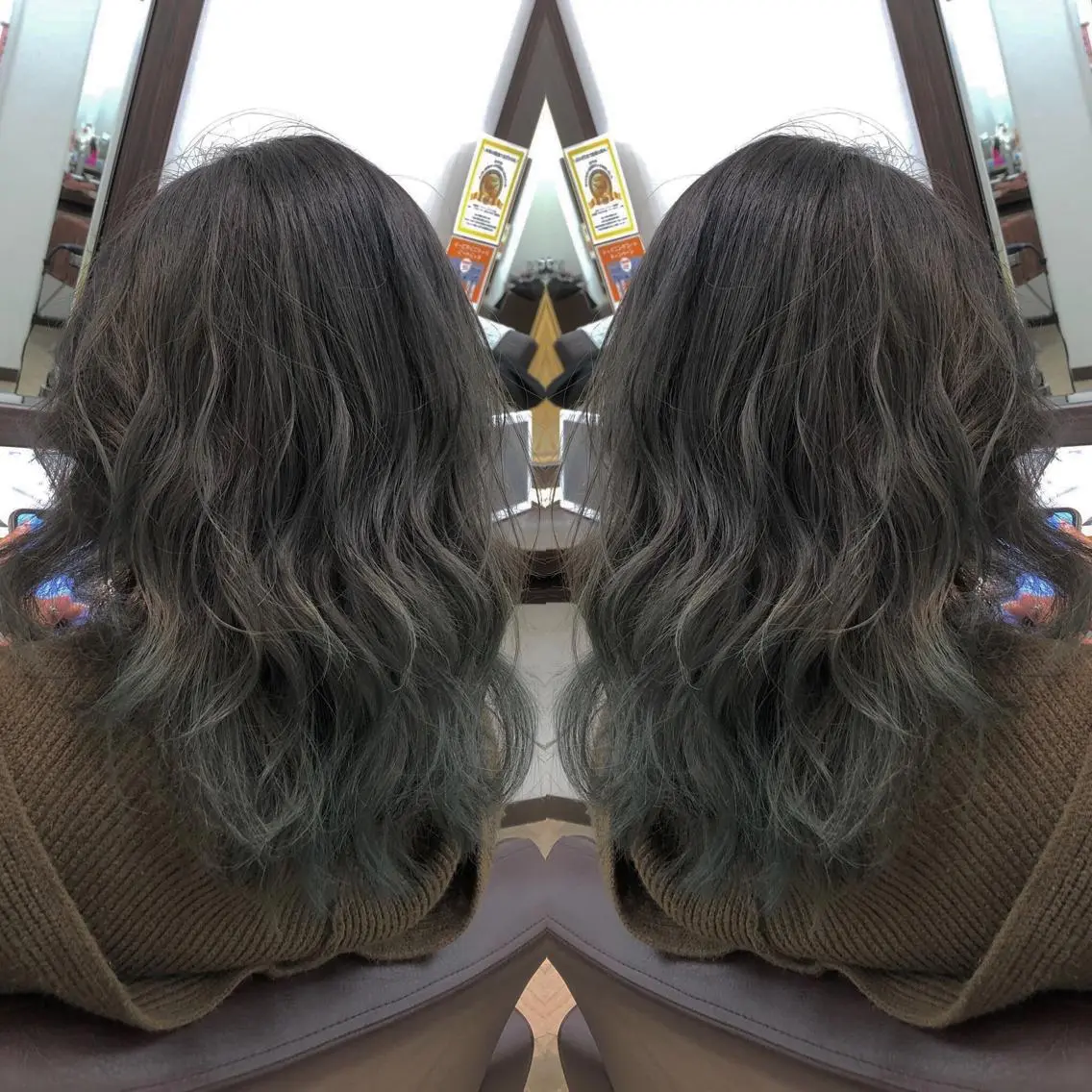 セミロング カラー 渋谷/フェード/ 國分 翔のヘアスタイル
