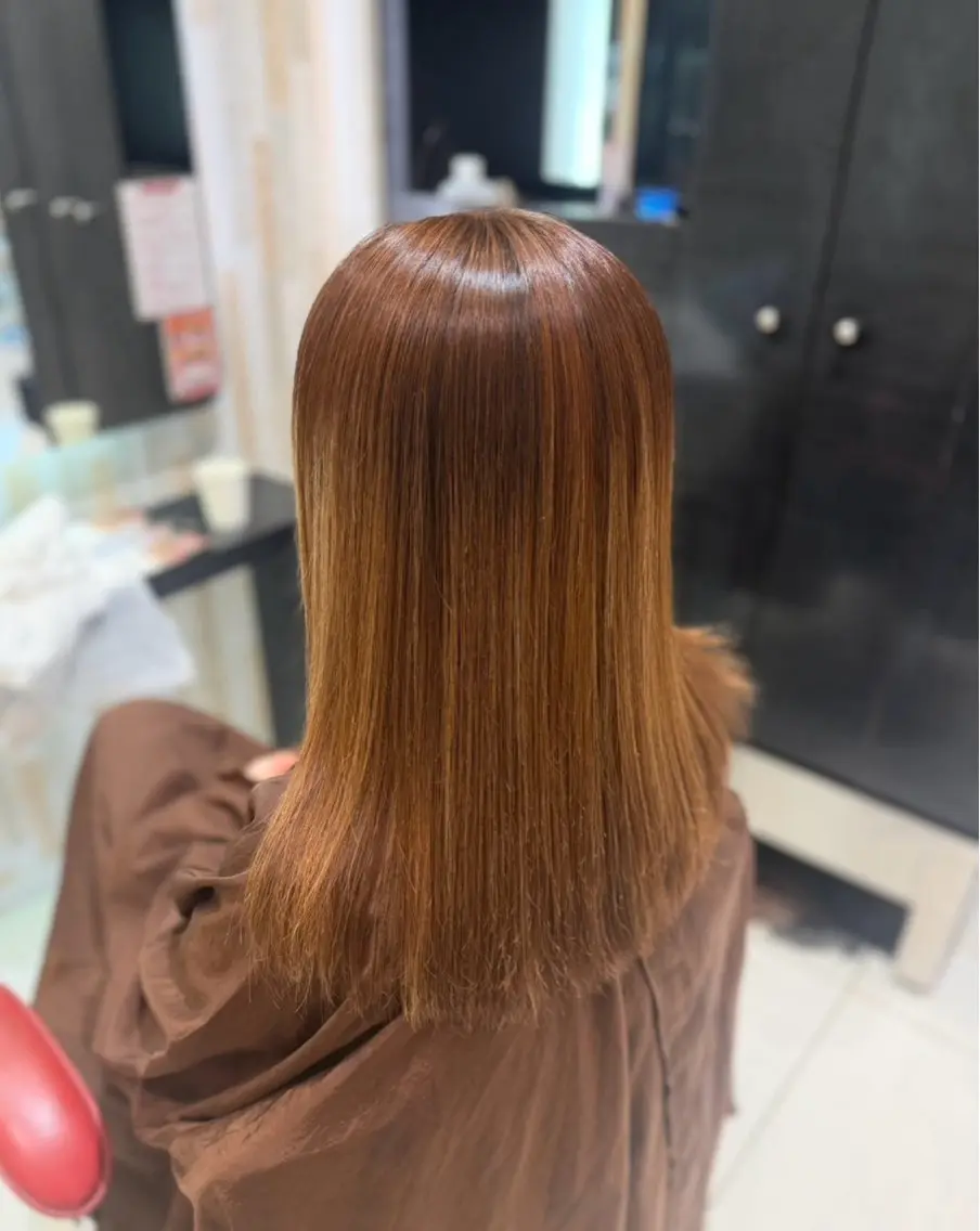 セミロング パーマ カット 縮毛矯正 トリートメント EARTH平塚店🍈 🍎野首 京佑🍒のヘアスタイル