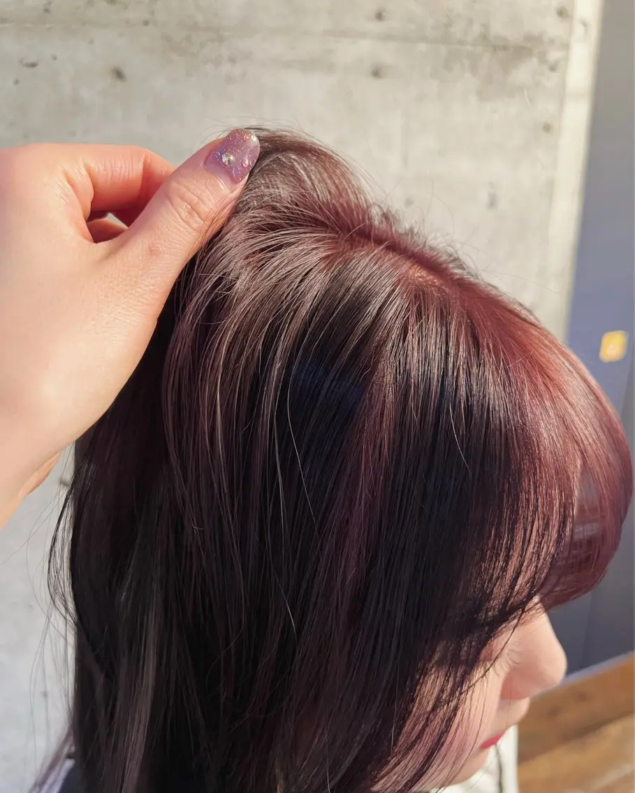 カラー ブリーチ ラベンダーカラー ブリーチなしカラー ⭐️Manaka⭐️ 艶髪🩵ナチュラルのヘアスタイル