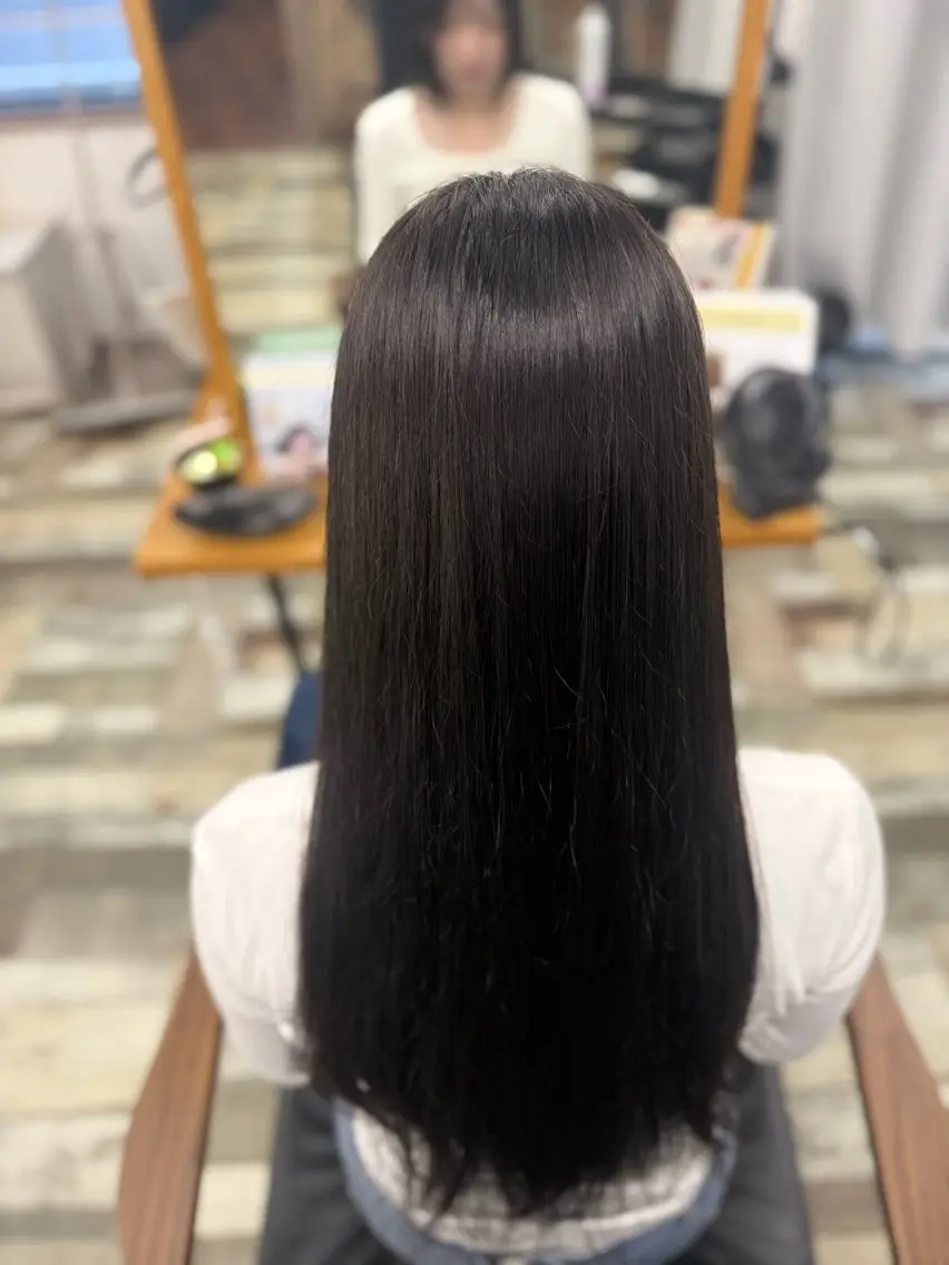 ロング ヘアカラー 中西 広人のヘアスタイル