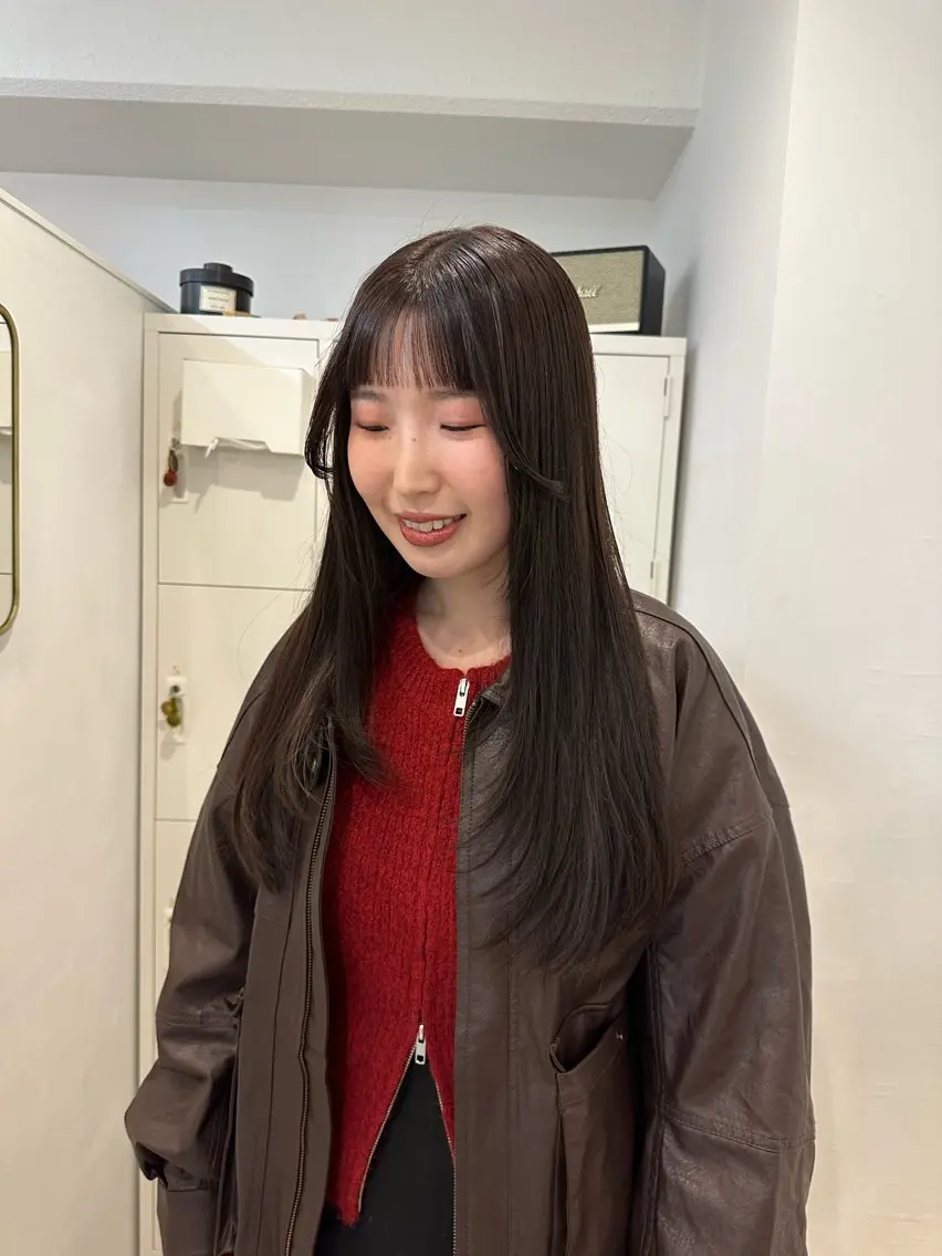 ロング カラー レイヤーカット カット ヘアカラー トリートメント 梅田/柔らかカラー/ オオハシ リナコのヘアスタイル