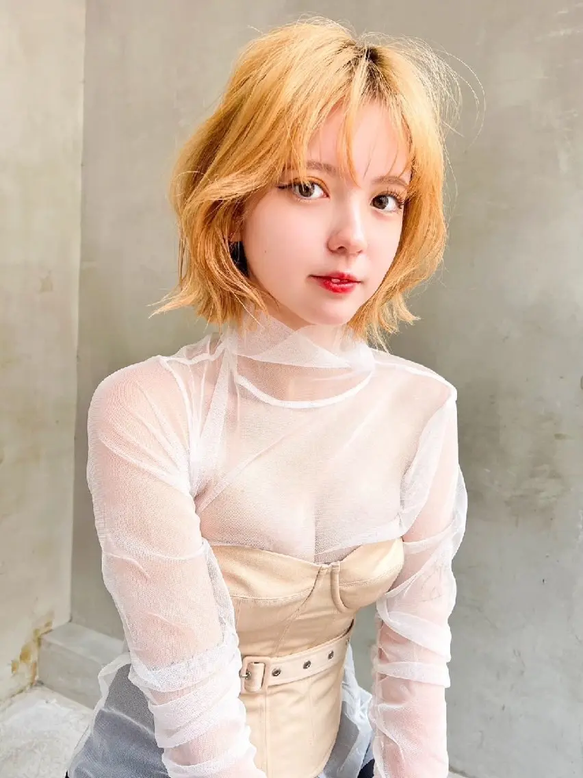 ミディアム カラー ヘアアレンジ 【毛流れヘア】 人気No.1/ユウキのヘアスタイル
