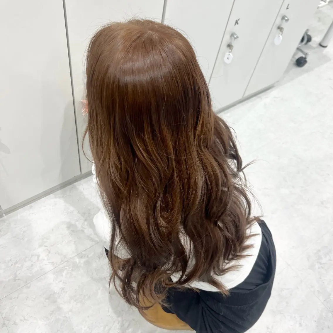 ロング カラー ブリーチ ブラウンカラー ブリーチなしカラー トリートメント ヘアカラー なりた るいのヘアスタイル