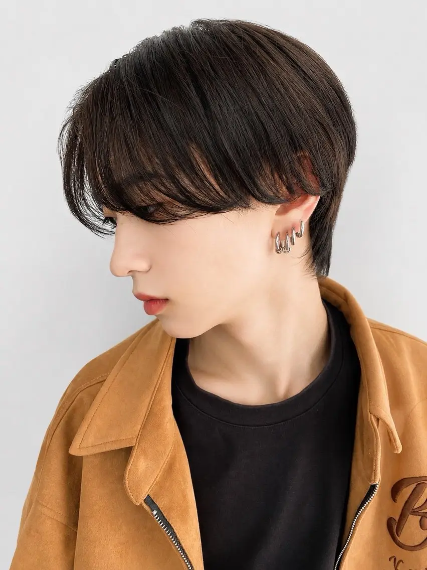 ミディアム カット 縮毛矯正 トリートメント メンズ特化⭐ KAZUのヘアスタイル