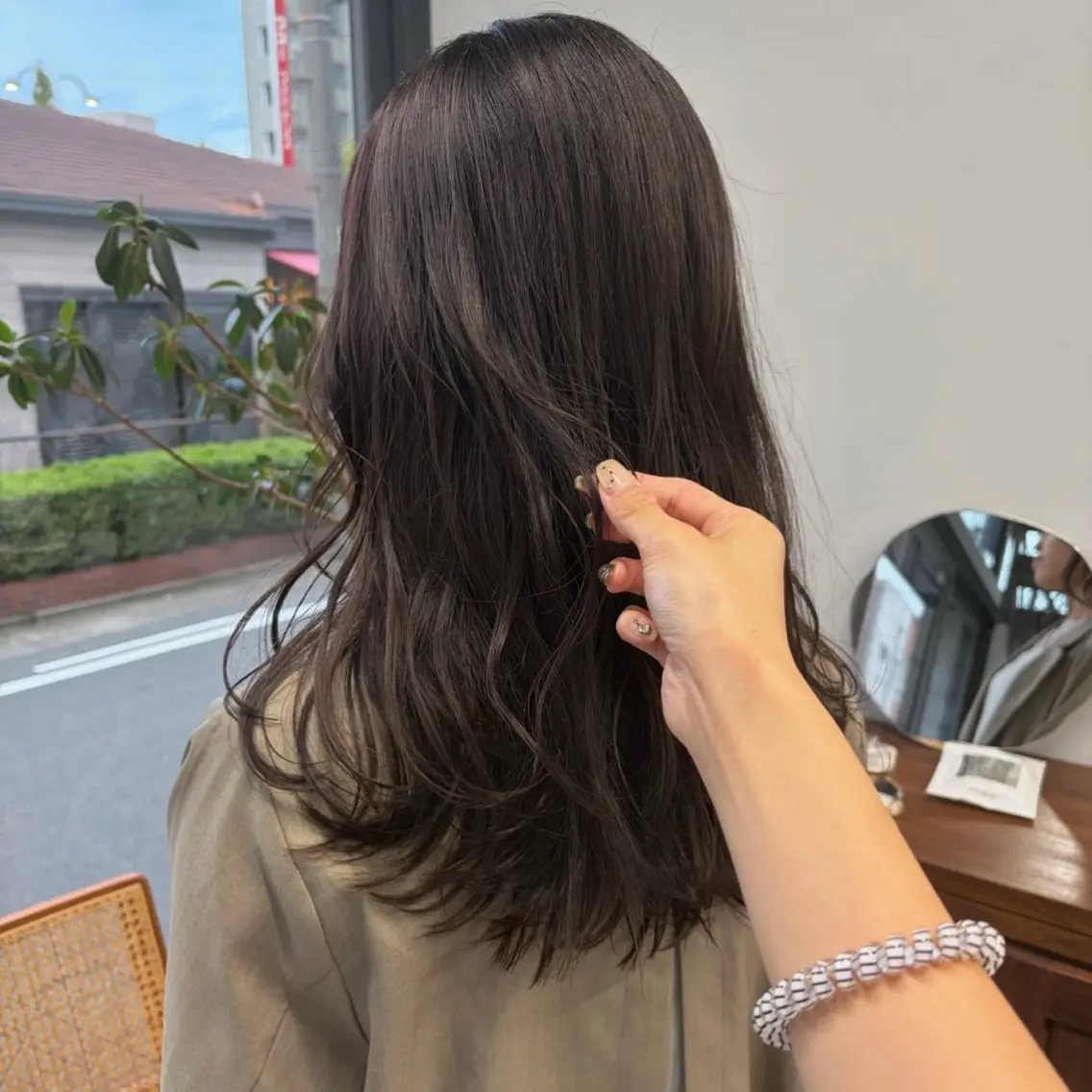 セミロング ヘアカラー 御器所/透明感カラー seikaのヘアスタイル