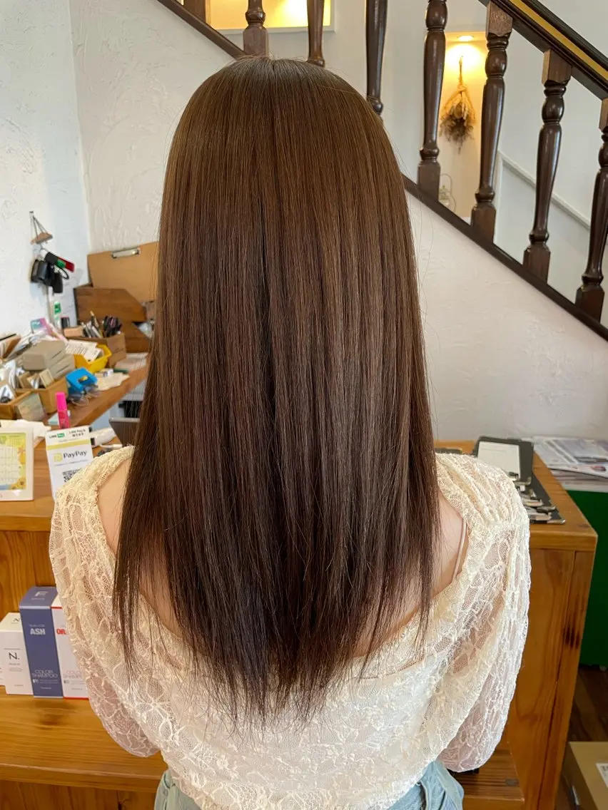ロング 下林 雅明のヘアスタイル