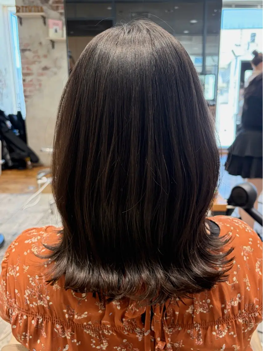 ミディアム 久保 柚奈のヘアスタイル