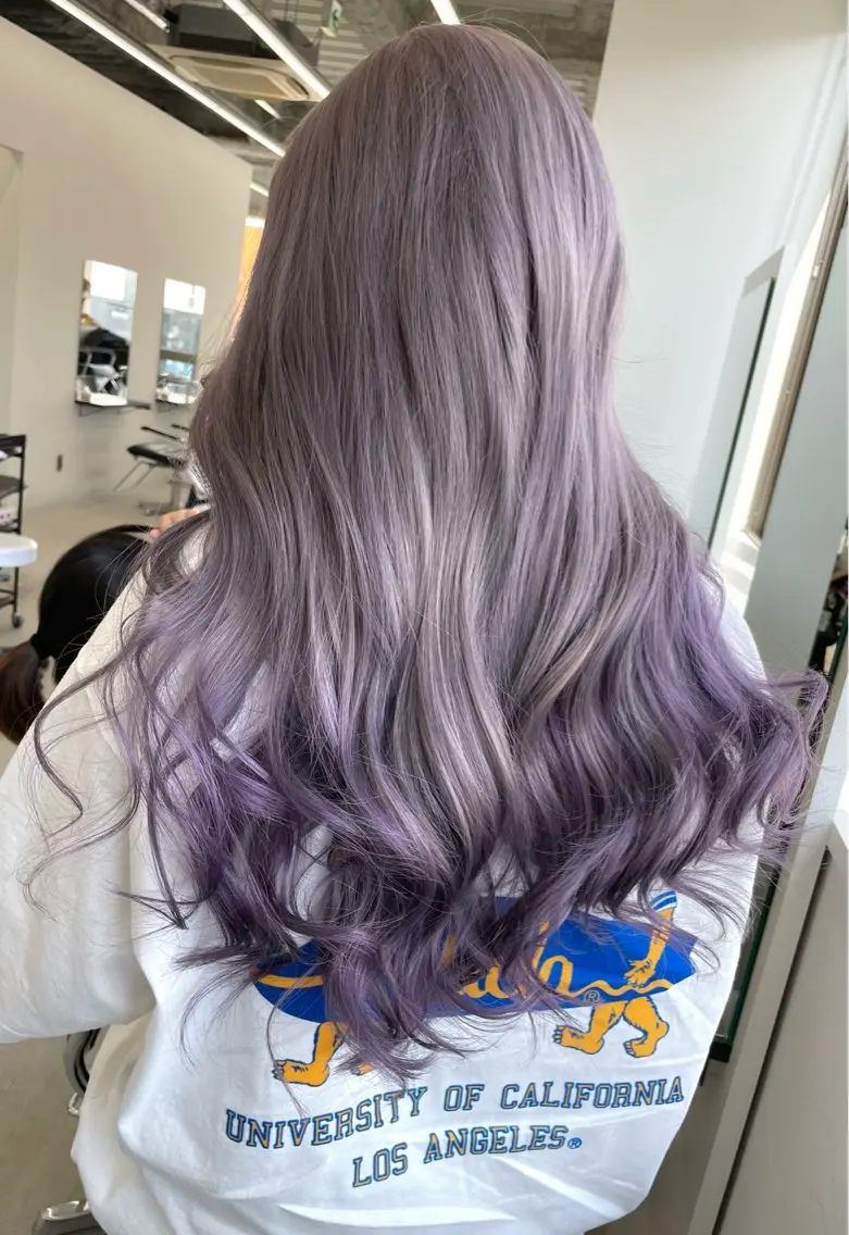 ロング カラー ブリーチ ケアブリーチ ロング トリートメント ヘアカラー ブリーチ/ハイトーン 名古屋栄/SHIONのヘアスタイル