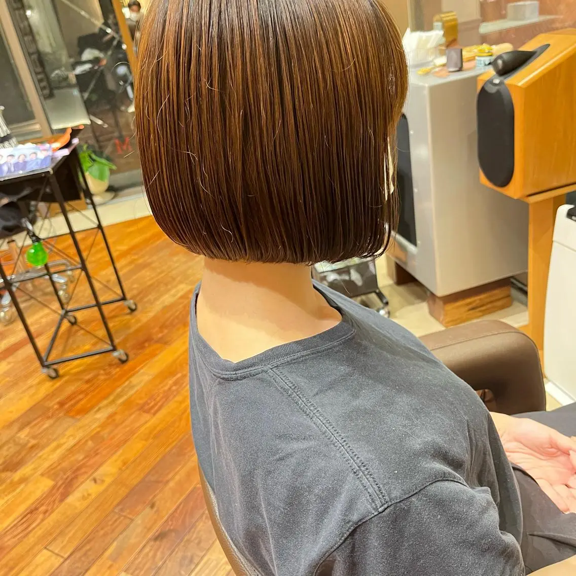 ショート 前下がりボブ ボブ 梅本 佳容子のヘアスタイル