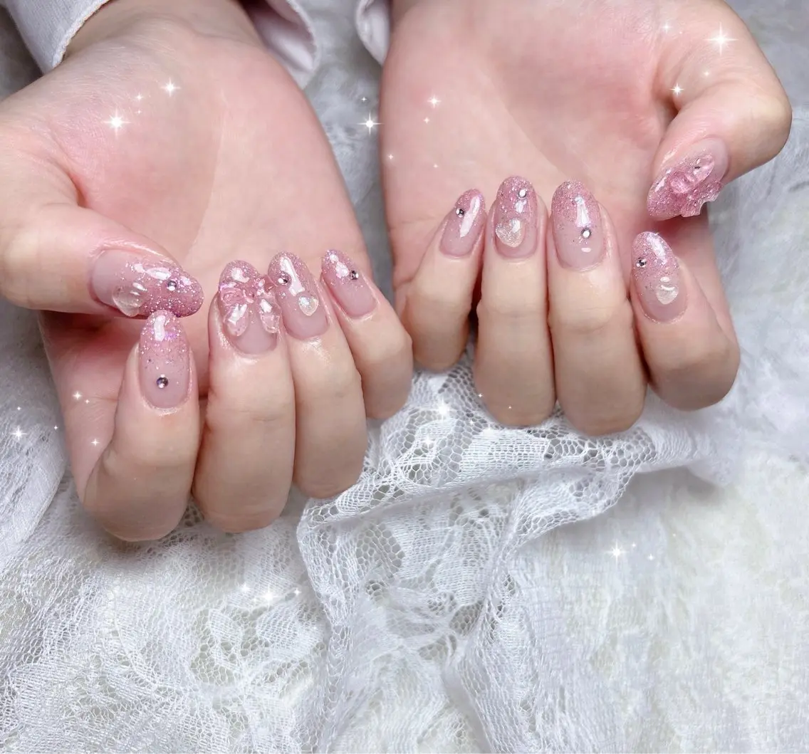 ネイル フラッシュネイル グラデーション ハンドネイル FLARE NAIL フレアネイルのネイルデザイン