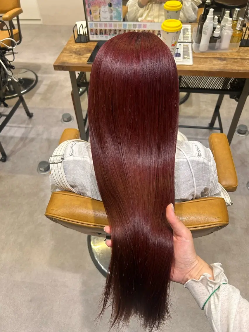 ロング 髪質改善縮毛矯正 【大阪 梅田】凜花のヘアスタイル