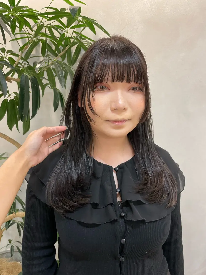 ミディアム 表参道レイヤーカット 髪質改善山岸季生のヘアスタイル
