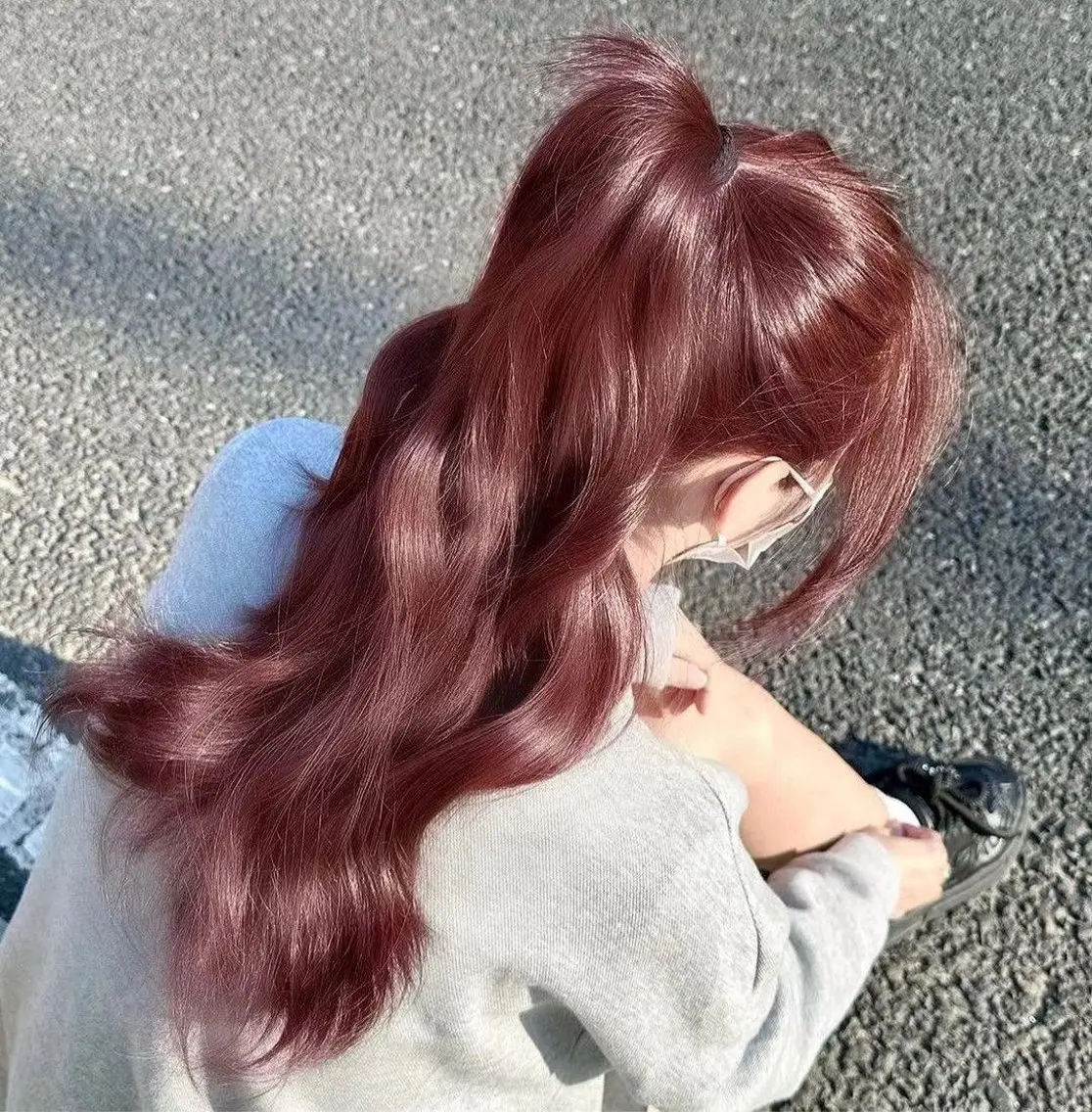 ロング カラー ヘアカラー トリートメント ヘアセット NANA💓韓国ヘア /レイヤー/暖色💓のヘアスタイル