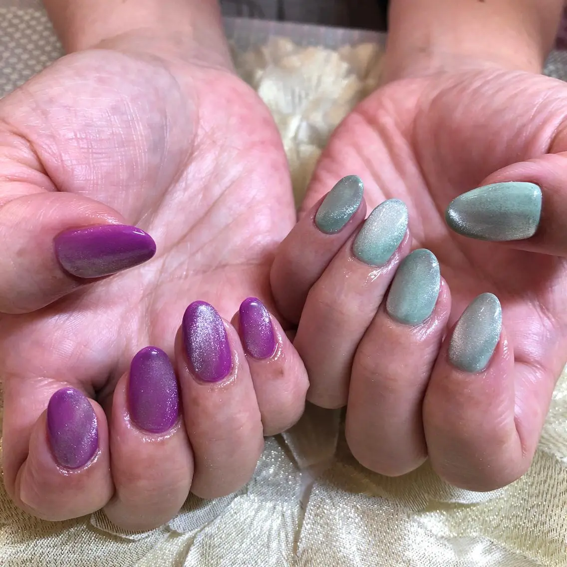 ネイル ジェルネイル マグネットネイル J terrace Nailのネイルデザイン