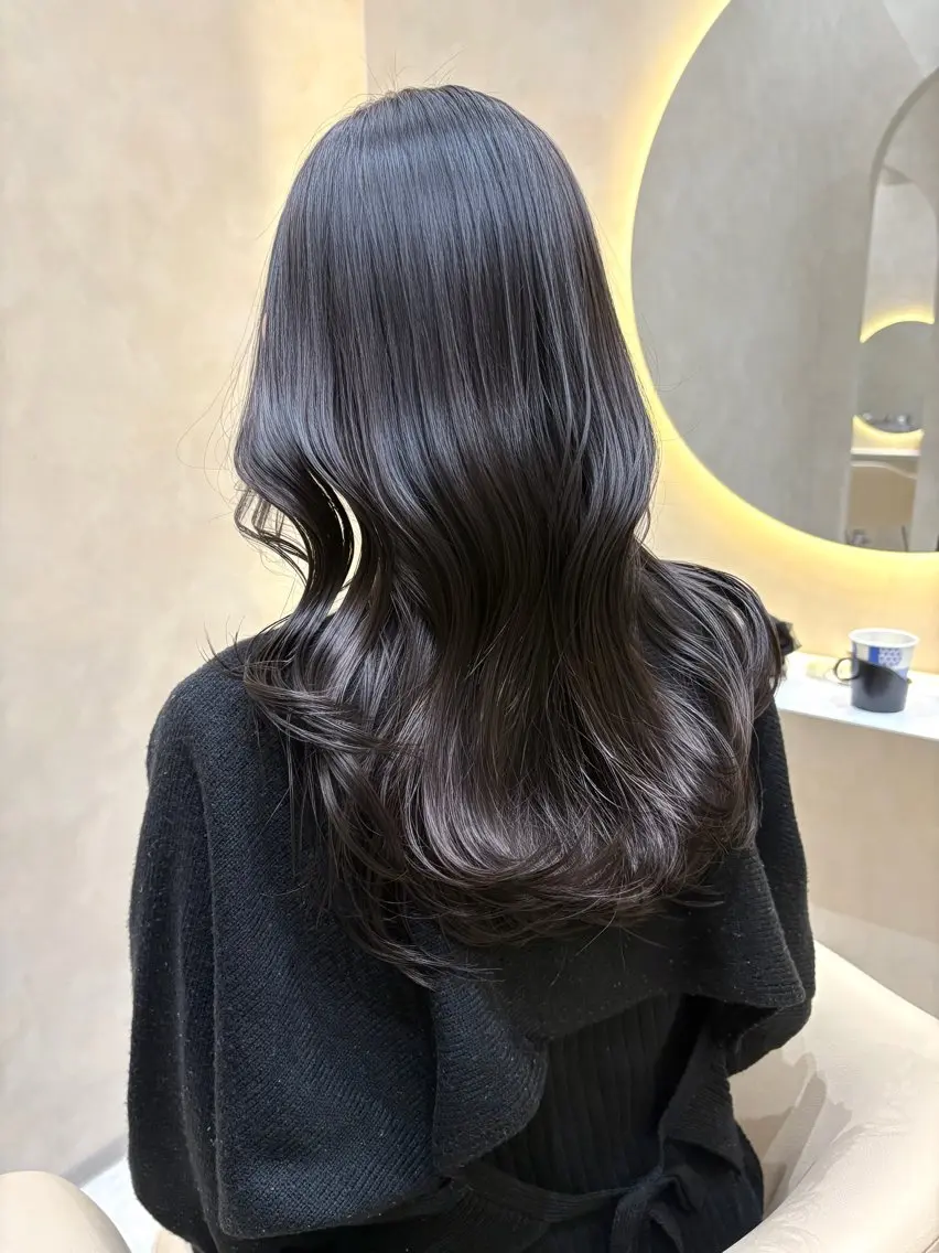 ロング カット ヘアカラー トリートメント 透明感カラー/艶髪/ 高城潤也のヘアスタイル
