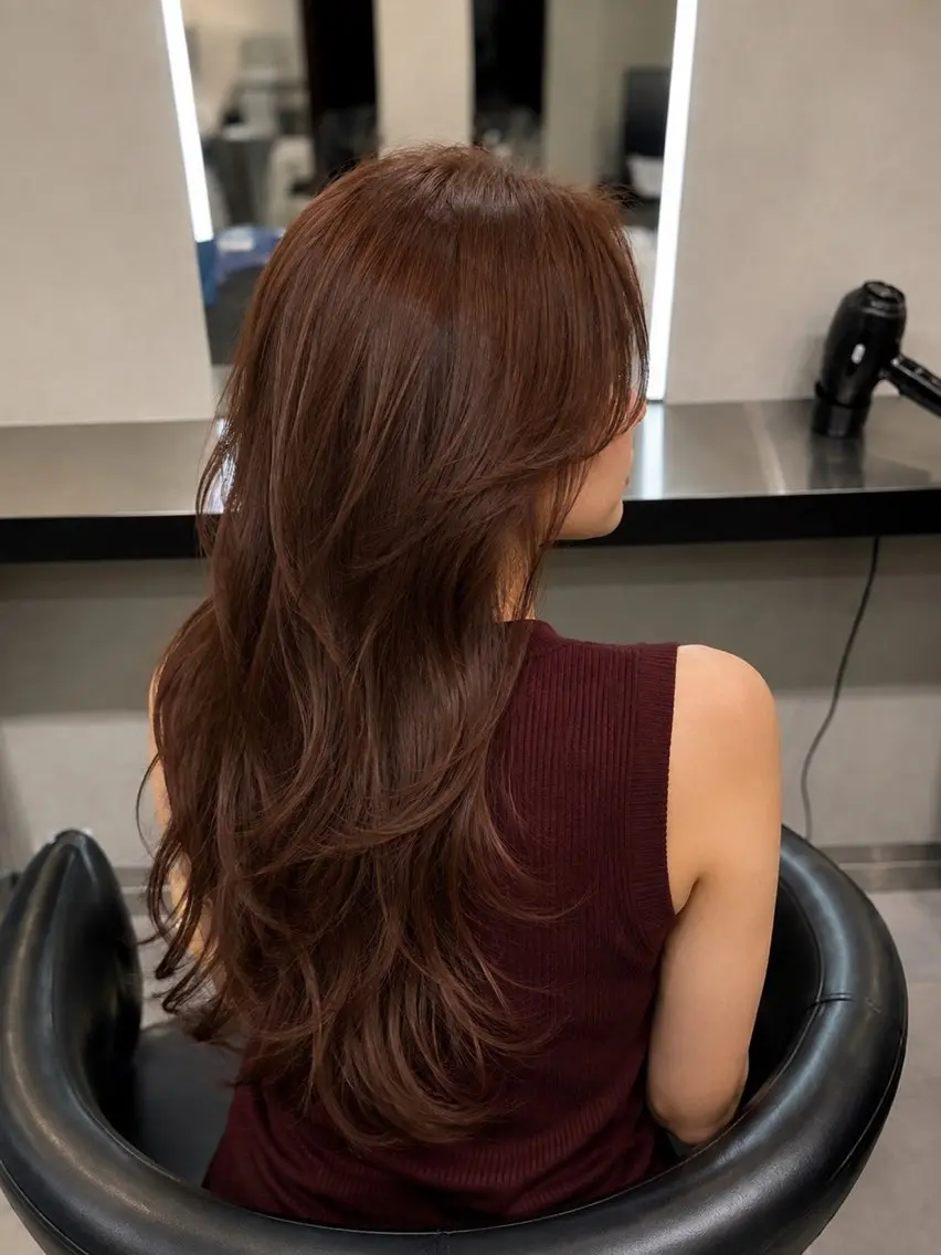 ミディアム カラー ブラウンカラー トリートメント 🌈ウルトワ水素 髪質改善naru🌈のヘアスタイル